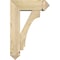 Ekena Millwork Imperial Arts and Crafts Rough Sawn Bracket w/ Offset Brace, Douglas Fir, 6"W x 16"D x 24"H BKT0604X16X24IMP03RDF - alternate 3
